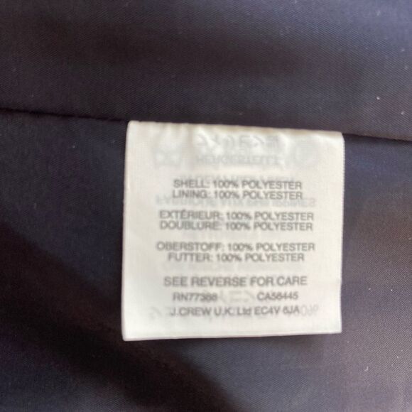 J.Crew lemon print blazer classic collarless style, lined, one frog closure🍋 - Picture 9 of 10